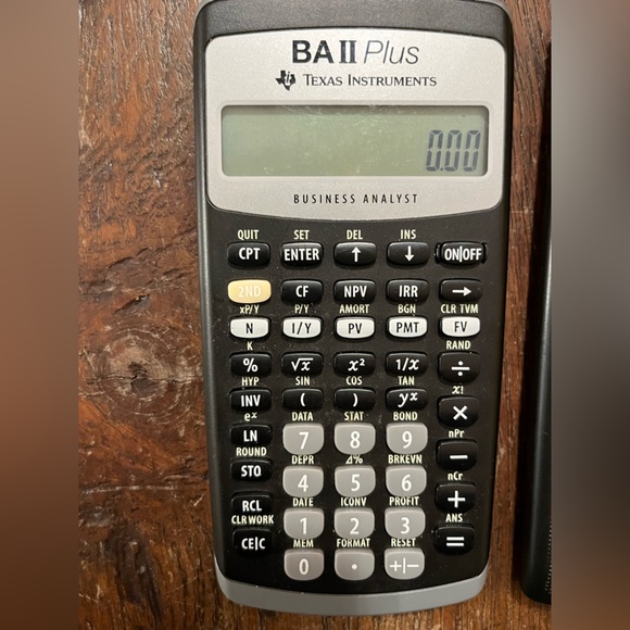 Texas Instruments BA II Plus Business Analyst Advanced Financial Calculator - Picture 3 of 6